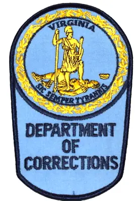 $4.99 • Buy VIRGINIA – DEPT CORRECTIONS – VA Sheriff Police Patch STATE SEAL XLARGE 7”  