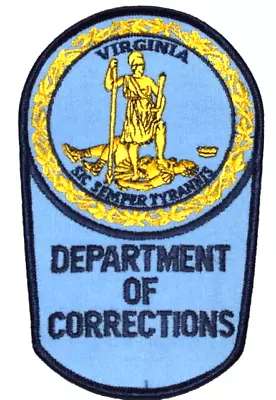 $4.99 • Buy VIRGINIA – DEPT CORRECTIONS – VA Sheriff Police Patch STATE SEAL XLARGE 7”  