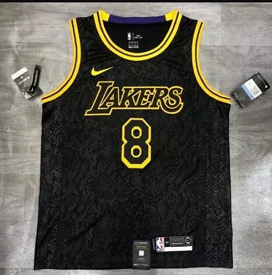 Kobe Bryant Black Mamba NBA Los Angeles Lakers City Edition Jersey #8 • £26.99