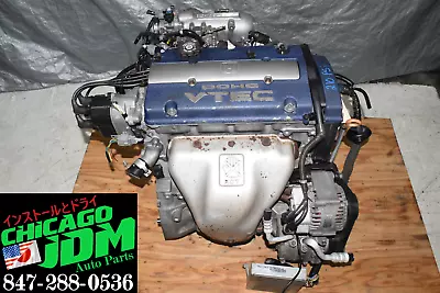 JDM Honda Accord Prelude H23A Blue Top 2.3L Engine DOHC VTEC Motor Wire 210-Psi • $2195