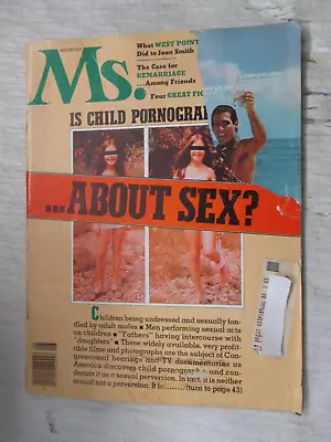 Ms. Magazine August 1977 Child Pornography Remarriage Women's Feminism Vintage • $16.95