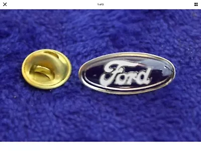 Vintage Ford Blue Oval Hat Lapel Pin Badge Logo FoMoCo Truck Mustang Thunderbird • $9.95