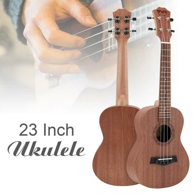 $44.36 • Buy 23 Inch Concert Ukulele Wood Hawaiian Four String Guitar Mahogany Wood Ukelele