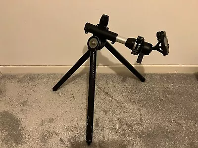 Manfrotto Compact Tripod With Head #168 Locking Ball Head + Quick Release Plate • £30