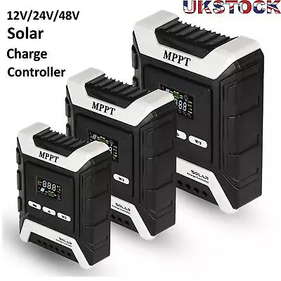 12/24/48V 20-60A MPPT Solar Charge Controller Panel Battery Regulator Dual UK` • £75.59
