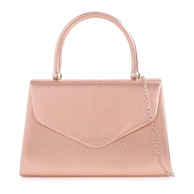 £13.49 • Buy Women Clutch Bag Faux Leather Top Handle Evening Bag Party Handbag 24 Colours UK