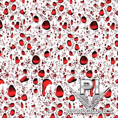 Hydrographic Film Hydro Dipping Water Transfer Printing Blood Drops DD-968 • $22.99