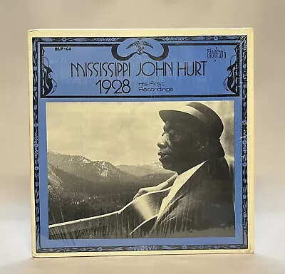 Mississippi John Hurt~1928 His 1st Recordings[LP] In Shrink 1972 Biograph BLP-C4 • $45