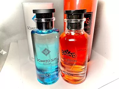 2 X 1 Soaked Sun Exlcusif EDP  +  1 Luxe Vision By The Seashore SEALED 3.4's • $99.99