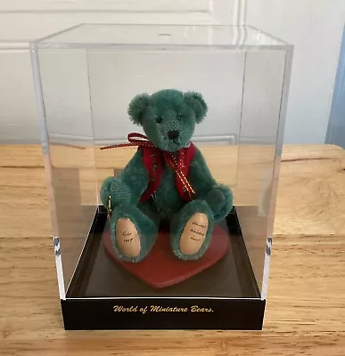 World Of Miniature Bears #868 By Crystal Smythe - ‘Yule’ Mohair Bear  1999 • £19.99