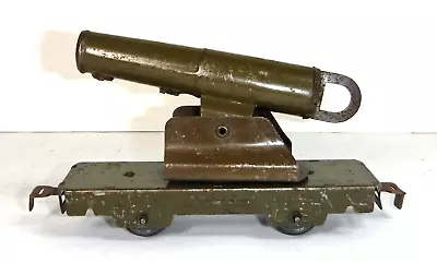 Marx #572G O Gauge Army Military Train Prewar Siege Gun Flatcar • $89.99