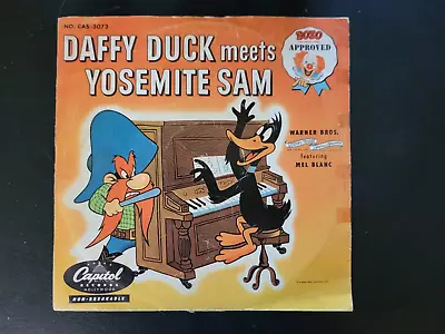 RARE 78 Daffy Duck Meets Yosemite Sam EX Mel Blanc Looney Tunes With Sleeve • $19.95