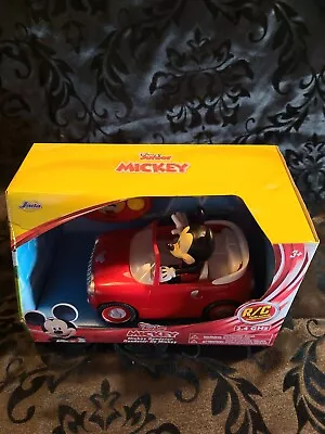 Jada Toys Disney Junior RC Mickey Mouse Club House Roadster Remote Control NEW • $27