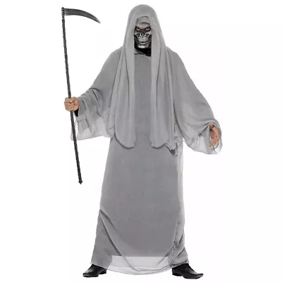 Grim Reaper Costume Grey Costume Halloween Fancy Dress • $19.25