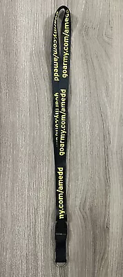 Authentic United States Army Lanyard Keyring USA Go Army Black Yellow • $10.99