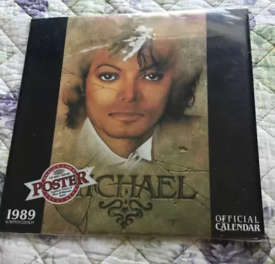 Michael Jackson Official 1989 12x12” USA Calendar W/ Poster New • $40.47