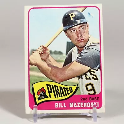 1965 Topps #95 Bill Mazeroski Baseball Card. Pittsburgh Pirates. HOF. EX • $7