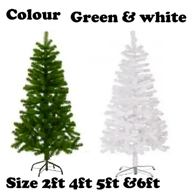 £13.99 • Buy Traditional Christmas Tree  Artificial Xmas Tree Home Décor 2ft 3ft 4ft 5ft 6ft
