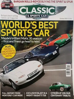 Classic & Sports Car Oct 2019 Worlds Best Sports Car Miata FREE SHIPPING CB • $19.99