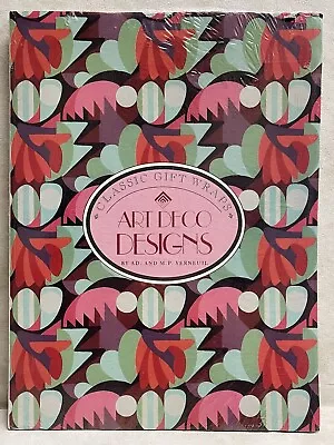 NEW Vintage  Art Deco Designs  Gift Wraps By AD MP Verneuil WRAPPING PAPER BOOK • $22.99