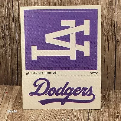 1977 FLEER Insert LOS ANGELES DODGERS LA Cap / Dodgers Jersey  REAL CLOTH  • $8