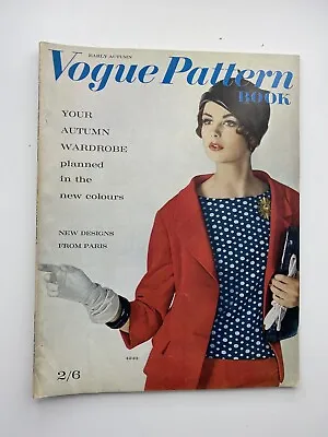 VOGUE MAGAZINE PATTERN BOOK 1961 August September Free Gift Wrap FDast Disptach  • $28.61