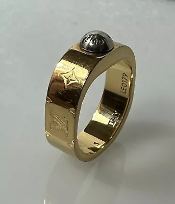 Louis Vuitton Monogram Ring M00210 LE0179 Italy Size - 5 3/4 - K 1/2 - 50.5 • £144.60