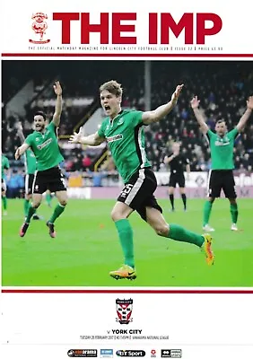 Lincoln City V York City 16/17 Programme • £2.49