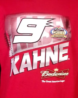 £44.86 • Buy Vintage 00s Y2K 2008 NOS NWT Budweiser Racing NASCAR T-Shirt Kasey Kahne L