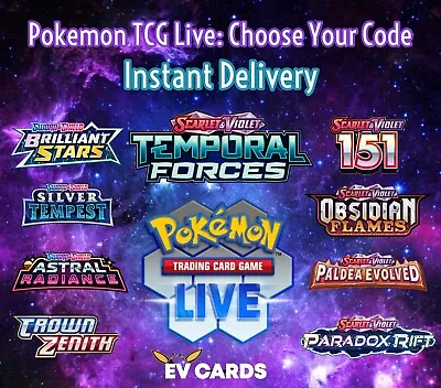 Pokemon TCG Live Codes - Choose Your Set | Pokemon Code Cards | Instant Delivery • $13.95