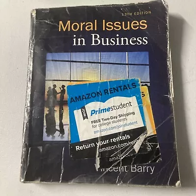 Moral Issues In Business By Barry And Shaw 13th Thirteenth Edition Paperback • $13.99