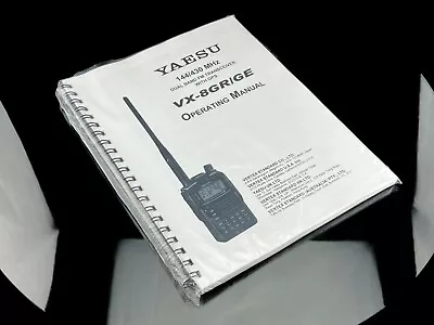 Yaesu VX-8GR GE Instruction Manual Operating Guide Coil Bound • $22.95