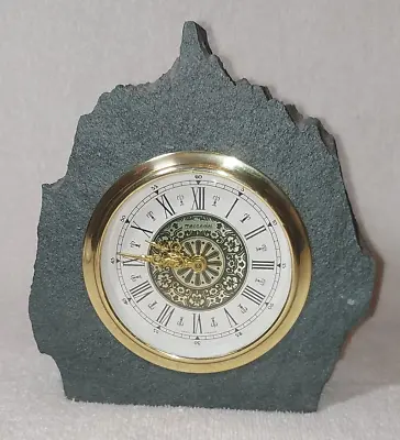 Green Slate Mantle Clock - Genuine Slate - Mercedes Movement • $14.92