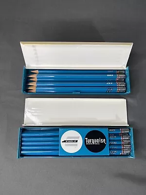 20 Vintage Eagle “Chemi Sealed” Turquoise Drawing Pencils 4H 6H • $9.97