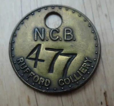 Colliery Mining Check  Rufford 477 Small Check  Ncb Nottingham Area • £10