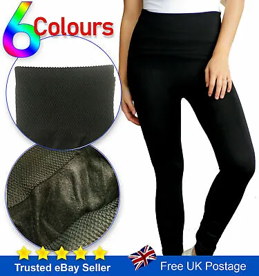 £8.99 • Buy Winter Leggings High Waist Thick Warm Tummy Control Fleece Size 8 - 22