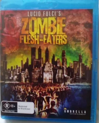 Zombie Flesh Eaters Aka Zombie Lucio Fulci Classic Rare Umbrella Blu Ray Vgc • £24.99