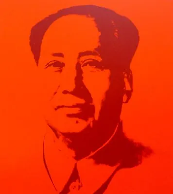 ANDY WARHOL MAO TSE TUNG RED SUNDAY B.MORNING 毛澤東 Zedong COA  • $325