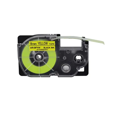 £9.59 • Buy 1PK Fluorescent Yellow Tape Cartridge XR-9FYW For Casio KL-60 EZ Label Printer