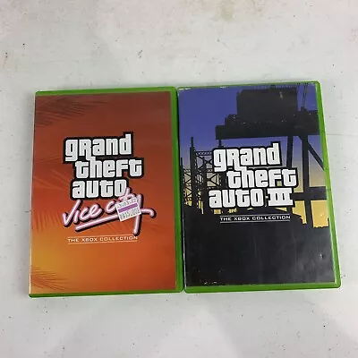 Grand Theft Auto Xbox Collection Double Pack GTA III & Vice City Free Postage • $29.95