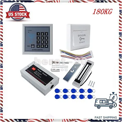 Full Set RFID Door Access Control System Kit 180kg 350LBs Electric Magnetic Lock • $61.98