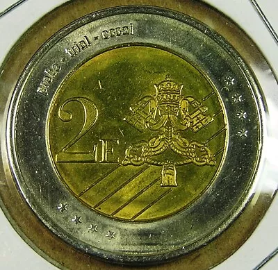 Vatican 2 Euro Bi-Metallic Coin 2005 UNC Probe - Trial - Essai • $18.17