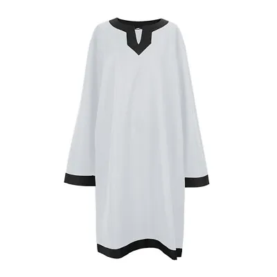 Halloween Men Medieval Costume Tunic Retro Shirts Medieval Long Sleeve Tops • £35.40