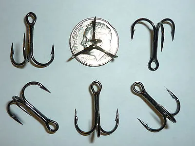 (25) Vmc Regular-shank 1x Treble Hooks (size 6) Black (9650bn) Bulk 9650  • $12