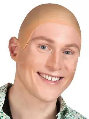 Rubber Bald Skin Head Unisex Funny Skinhead Make Up  Latex Wig Cap • $9.99