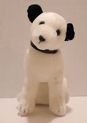 Dakin Bull Terrier Dog Plush White Black Puppy Stuffed Animal 1980 Vintage 12 In • $12.97