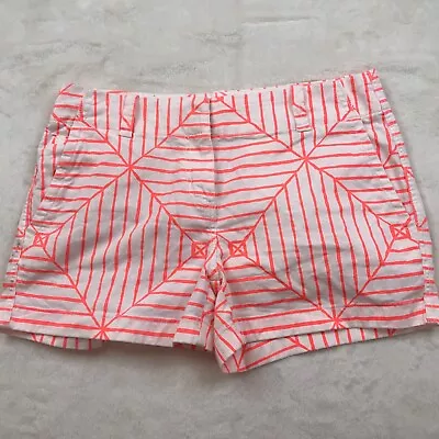 Vineyard Vines Womens Shorts Size 4 Sailing Knots Red Striped Pattern #2745 • £12.54