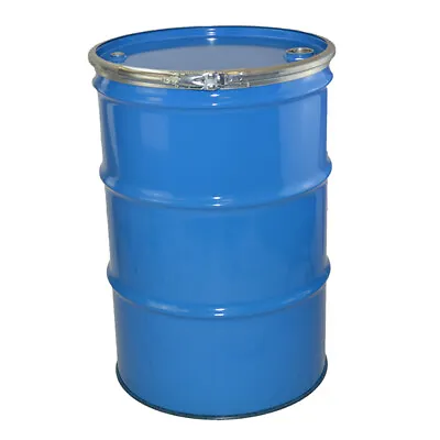 Oil Tank Barrel Open Top Steel Drum Diesel Water Container Lacquered Interior • £99
