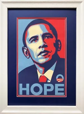 Shepard Fairey   Obama-Hope  CUSTOM FRAMED Art Print Street Democrat Barak • $89.99