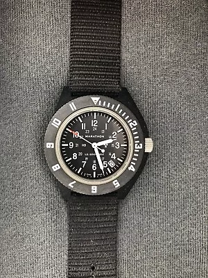 MARATHON 41mm Black Pilot's Navigator High-Impact Composite Fibreshell Quartz Wr • $300